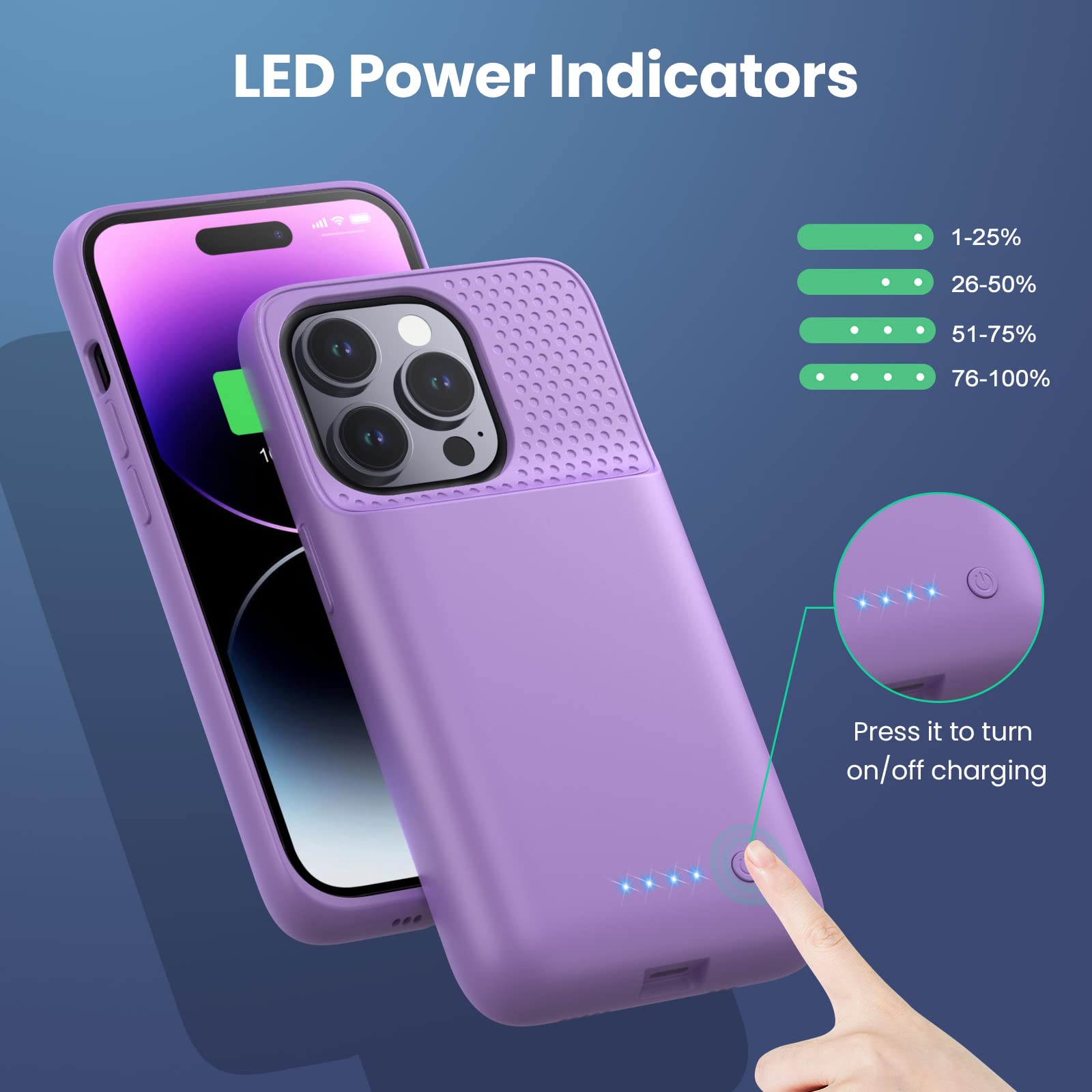 Gift Box Iphone Coque Batterie HETP 7500mAh Pour IPhone 14/13 Pro/13 - Chargeur Portable Avec Verre Trempé Batterie Externe 7500mAh Gift Box Iphone Coque Batterie HETP 7500mAh Pour IPhone 14/13 Pro/13 - Chargeur Portable Avec Verre Trempé Batterie Externe 7500mAh