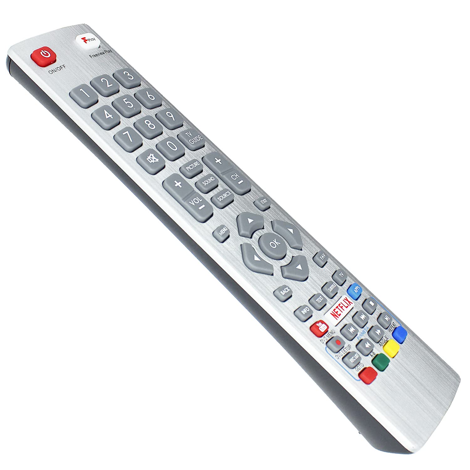 SHWRMC0121 Remote Control Replacement for Sharp Aquos TV LC32HG5342KF LC-32HG5342KF LC40CFG3021KF LC-40CFG3021KF LC40CFG6001KF LC-40CFG6001KF LC40CFG6002KF LC-40CFG6002KF LC40FG5141KF - Image 3