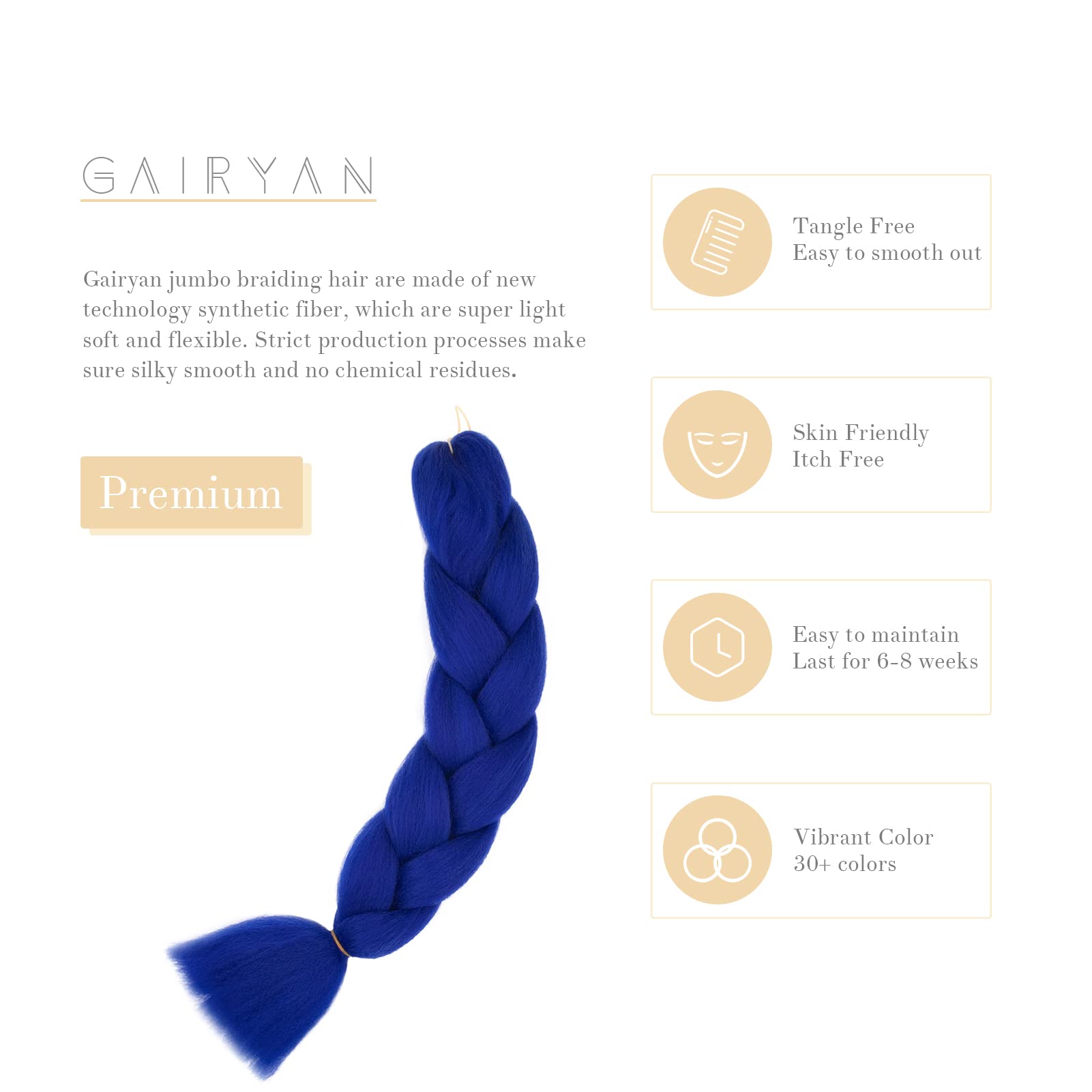 Visiter la boutique Gairyan Meches Tresse Cheveux 1 Paquet 24" Meches pour Tresses Africaine Rajout Cheveux Tresses Extension Dreadlocks Ombre Synthétiques Tresse Crochet Twist Tressage Cheveux (Bleu saphir) in use