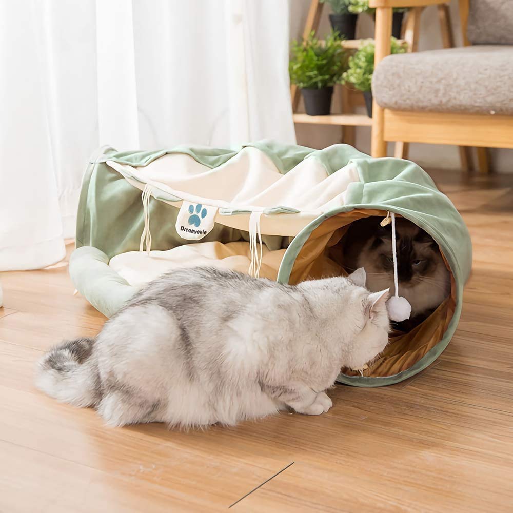 Túnel Para Gatos Jiupety - Cama E Brinquedo Interativo