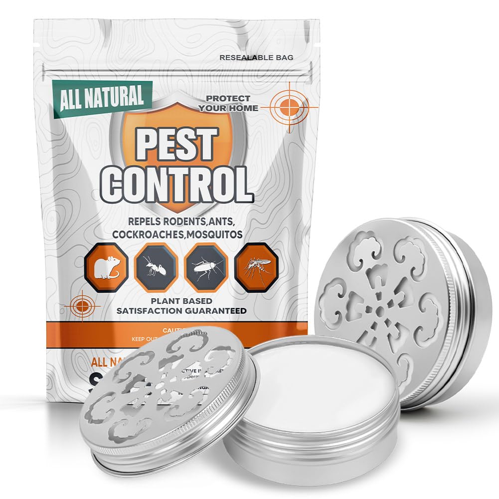 Pest Repellent, Mice Repellent Indoor/Outdoor, Rodent Repellent, Mouse Repellent for Home, RV Rat Repellent, Naturally Repel Mosquito, Ants, Roaches, Spiders, Moths& Other Pest -2P
