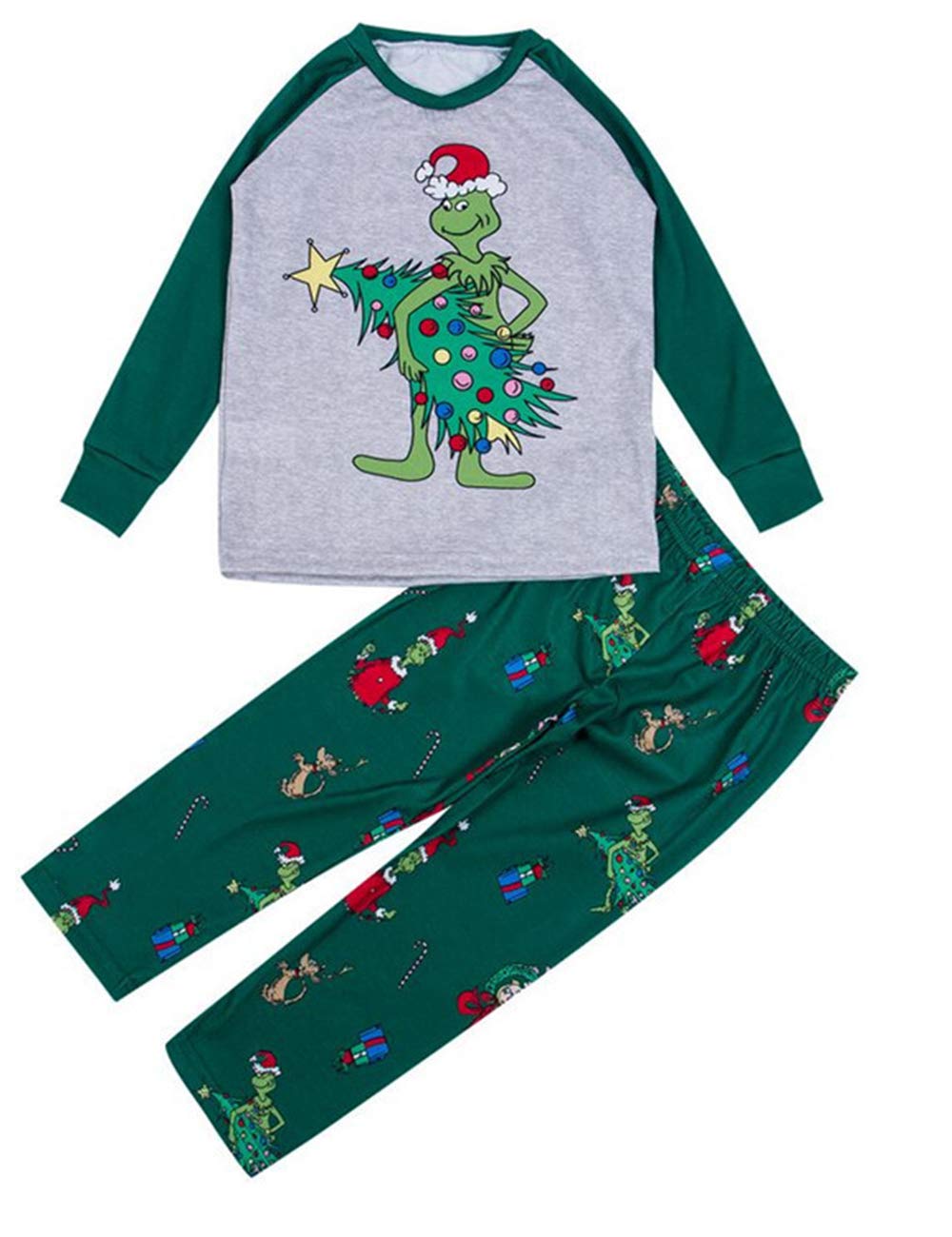 The Grinch Pyjama Deux Pièces Pour Femmes, Manches Longues, Festif