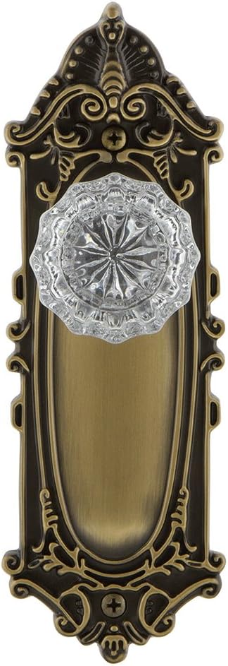 Nostalgic Warehouse Victorian Plate & Interior Crystal Door Knob