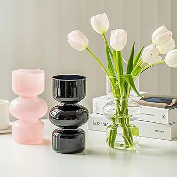 Amazon.co.jp: GULAYI花瓶 一輪挿しガラスフラワーベース