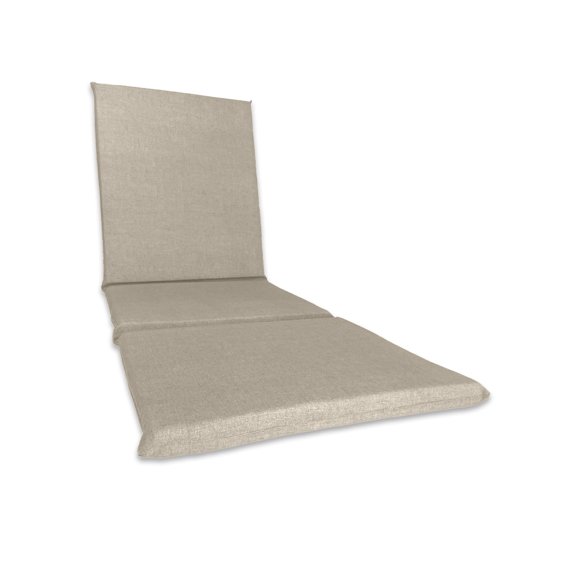 Il Tuo Artigiano Design Coussin Rembourré pour Lit de Soleil Artisanal Totalement Déhoussable fabriqué en Italie - 190x60 cm (Avoine)