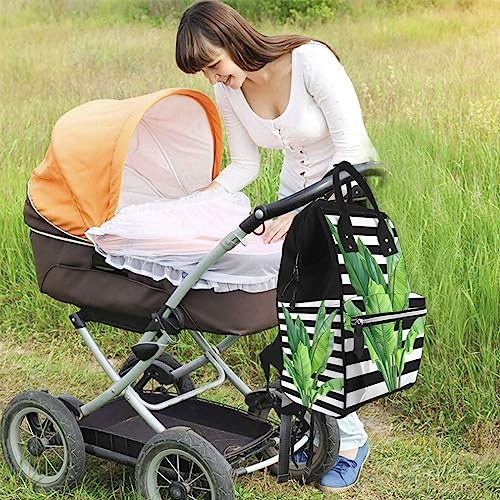 Sac à dos de grande capacité multifonction étanche noir pour bébé