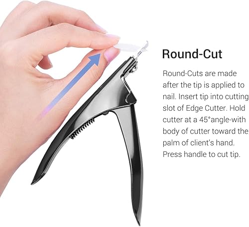 Miniatura 5 de AIRSEE Cortaúñas acrílicas profesionales, uñas postizas, cortador de puntas para manicura de uñas artificiales, pedicura, afilada, a prueba de