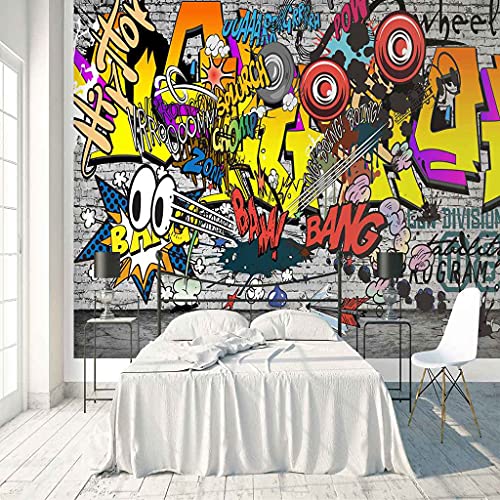 Papier Peint Grand Format Graffiti pour masquer un mur terne facilement - 4