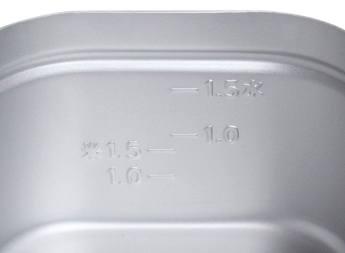 Field to Summit ライスクッカー 1.5合 OFCARC1 飯盒 目盛付 アルミ アルマイト 炊飯 調理器具 弁当箱 便利 アウトドア キャンプ 食器 鍋 メスティン ハンドル付 研磨済み