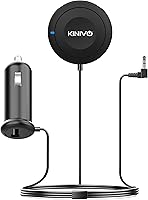 Vista 1 de Kinivo BTC450 juego de entrada auxiliar Bluetooth, manos libres, para autos (3,5 mm) - Admite AptX