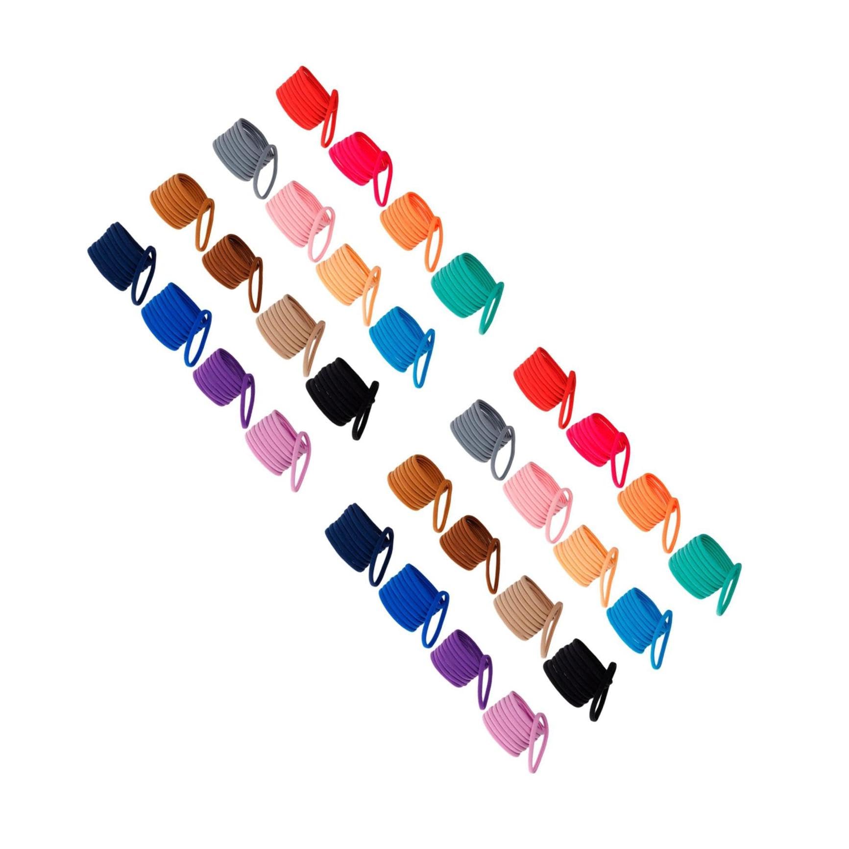 FRCOLOR 72 Piezas banda para el cabello sin costuras lazos para el cabello para niños accesorios para bebe anillo de pelo banda de pelo de nailon elasticidad Accesorios para el cabello