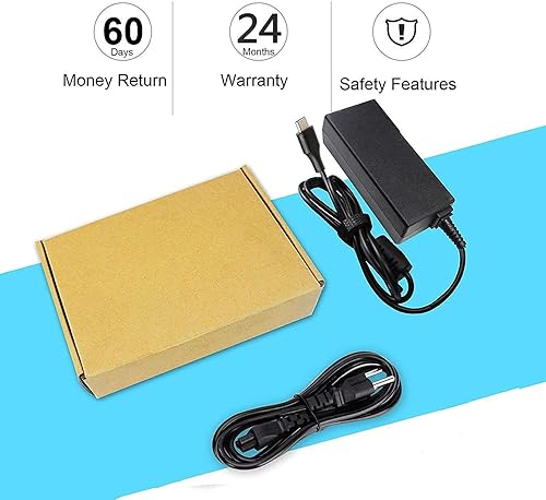 Miniatura 7 de Cargador USB tipo C de 65 W para HP Chromebook 14 14A G5 11 11A G6 G7 G8 EE Spectre x360 Elite x2 EliteBook 14-ca061dx 14-ca052wm 14-ca051wm