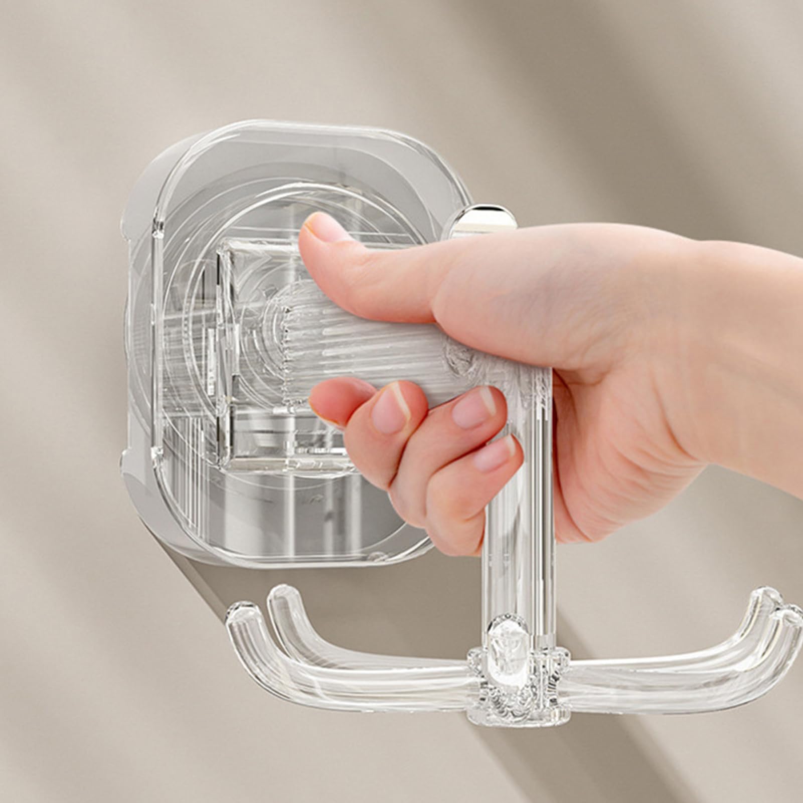 Organisateur à Chapeaux Mural Pivotant 360° – Pour Porte Ou Mur, Rangement Vertical, Polyester