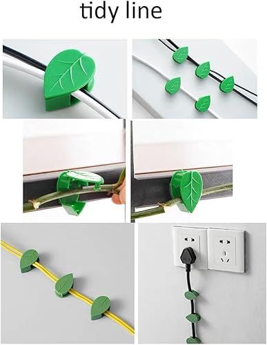 Miniatura 5 de 60PCS Plant Climbing Wall Fixture Clips Self-Adhesive Plant Fixer Invisible Leaf Shaped Wall Vines Fixing Clips Hook Plant Vine Traction for Home