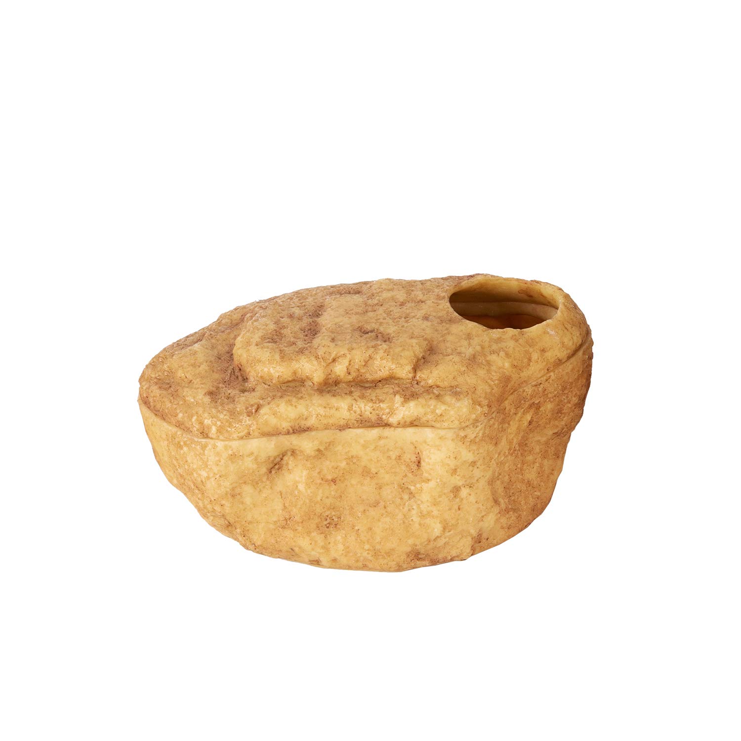 Reptizoo Cueva de piel de reptil, cueva de serpiente y cueros, 3 en 1 atracción magnética cueva para serpiente, pitón de bola, reptiles de geckos (tamaño mediano)
