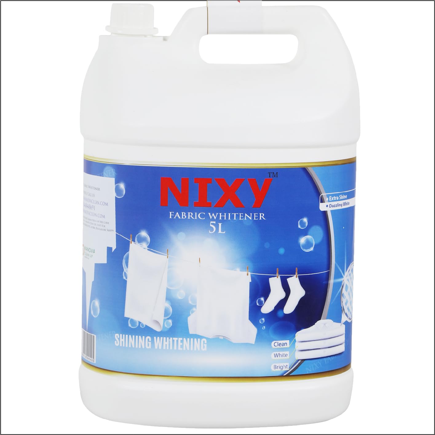 NIXY Fabric Whitener Liquid 5 ltr - Refill