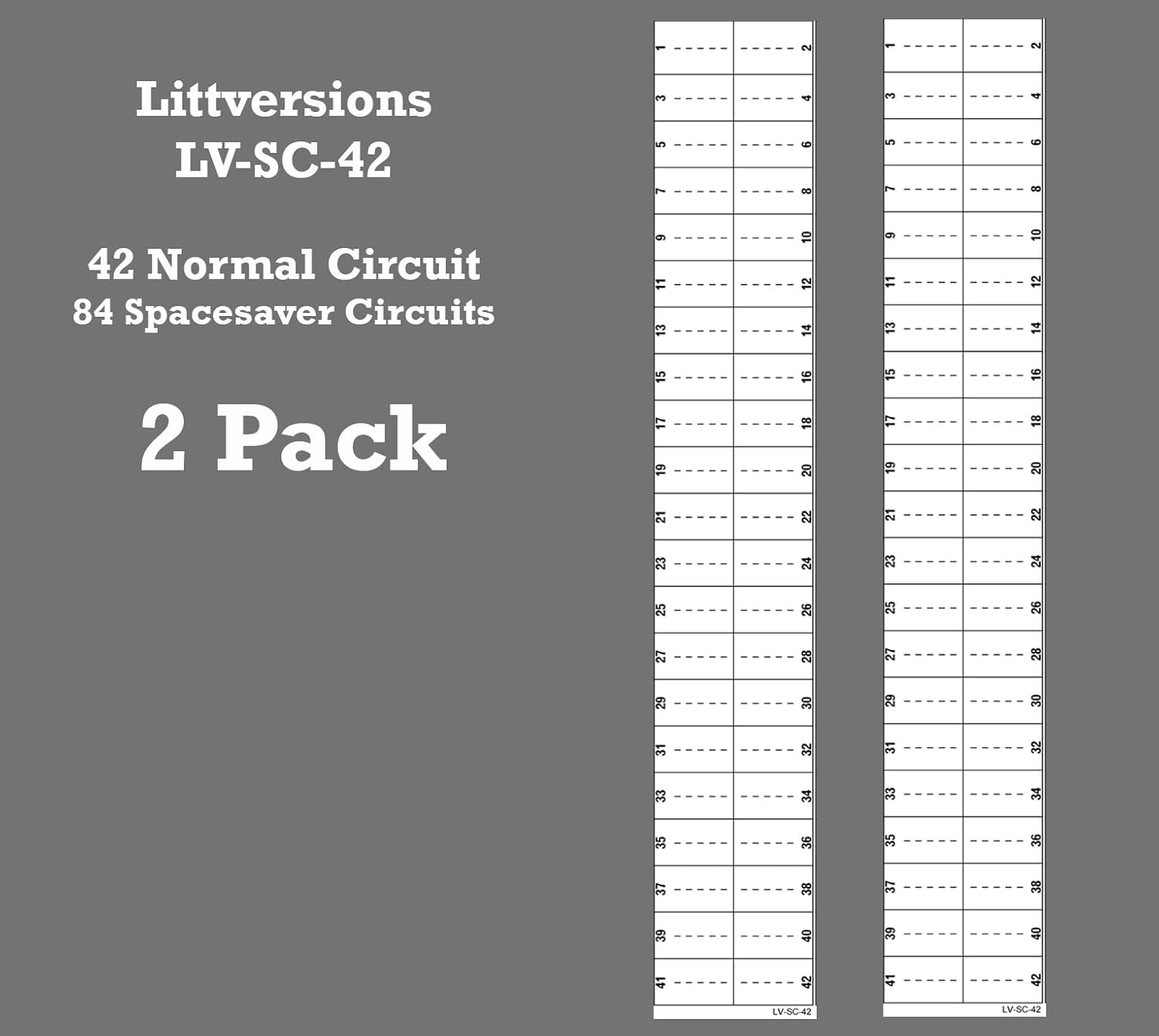 2 Pack 42 Circuits Replacement for Square D Schnider Homeline Electrical Circuit Breaker Fuse Panel Directory Labels Stickers Decals LSDL Vinyl