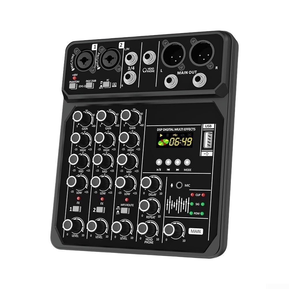 ABS Mischpult Tragbar 26x21cm für Bühne und Event