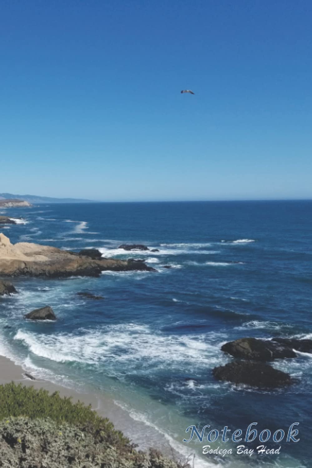 Notebook Bodega Bay Head: College Ruled | 6 x 9 in | 100 Pages | College Ruled | Composition Notebook | Paperback