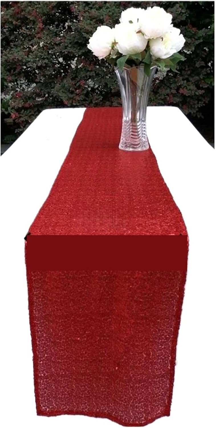 Table Runner for Home Decor 2pcs 30x180cm Sequin Table Runner Glitter for Wedding Banquet Holiday Birthday Party Bridal Shower Engagement Decor(Color 3)