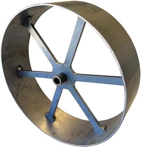 Miniatura 4 de Rueda de fumador de acero resistente de 10 pulgadas para barbacoas personalizadas, se adapta a varillas de 1/2 pulgadas