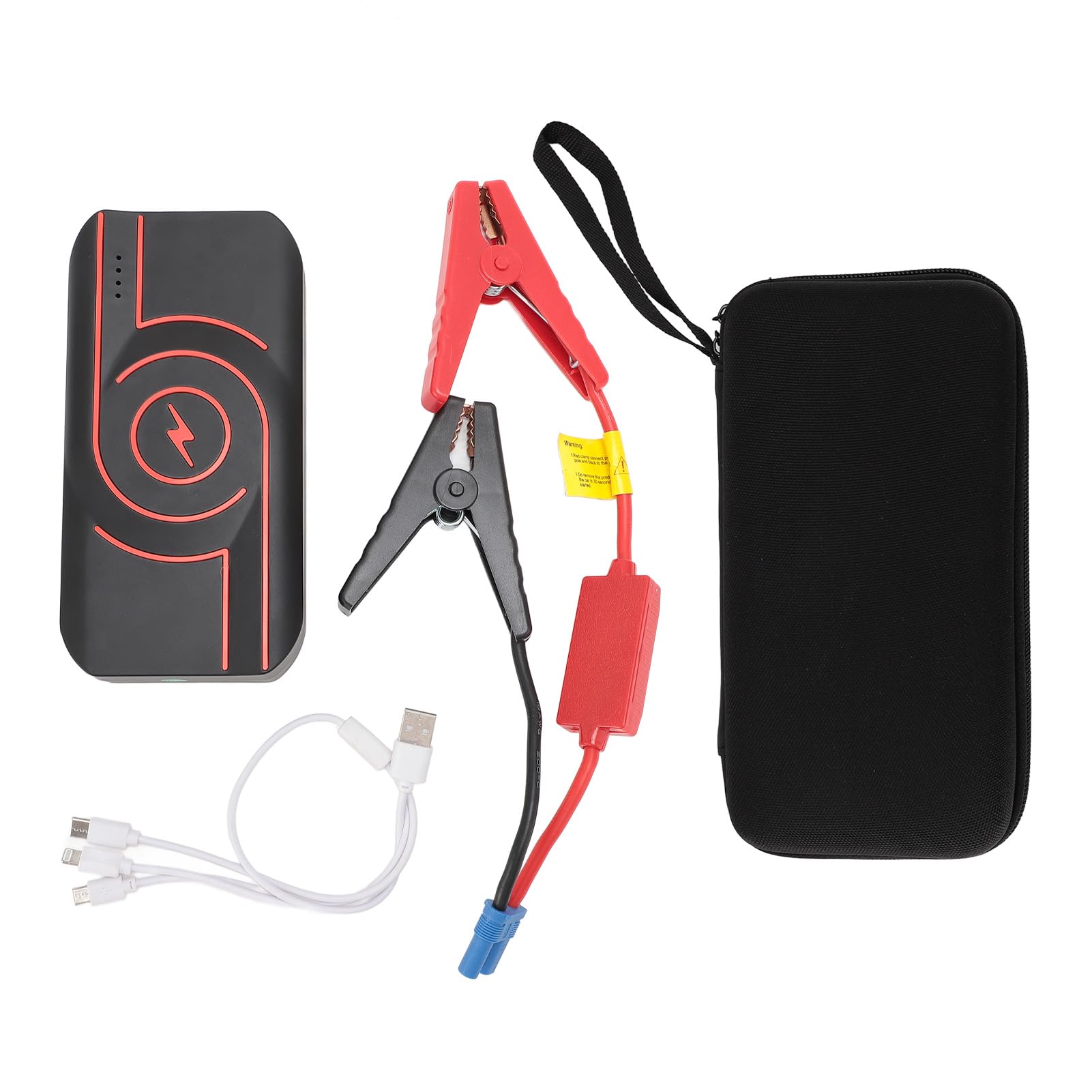 Booster Batteria per Auto con Torcia a LED 8000mAh Alimentazione Mobile per Situazioni di Emergenza