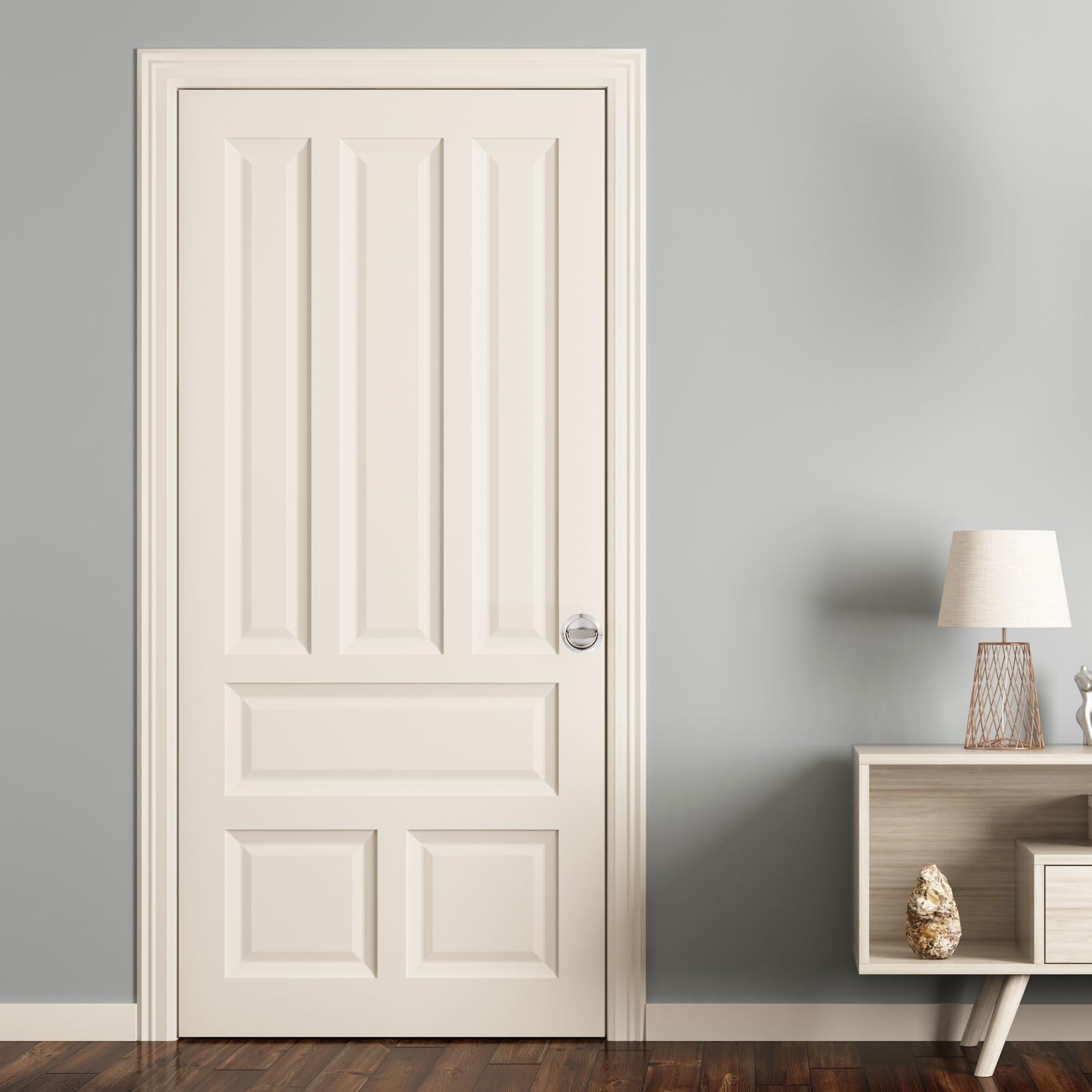 PATIKIL Redondo Empotrada Puerta Cerradura Inoxidable Acero 304 Oculto Empotrado Copa Puerta Manija Muebles Tiradores Pestillo Perilla para Privacidad Bolsillo Puerta Negro