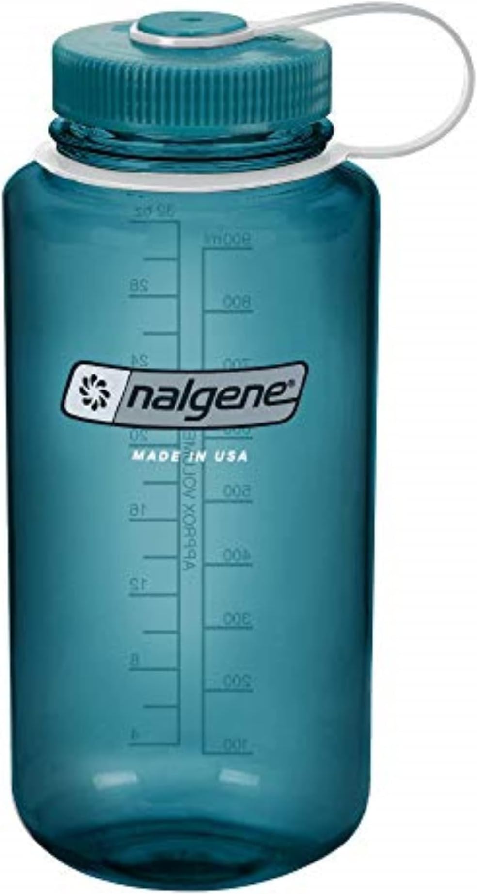 Nalgene Tritan Wide Mouth BPA-Free Water Bottle, Cadet W/ Cadet Cap, 32oz (341844)