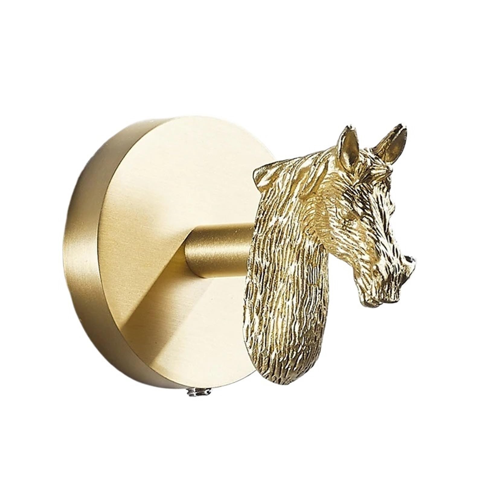 Yxinaer One Color Brass Plated Single Robe Hook Brass Brushed Clothes Hook