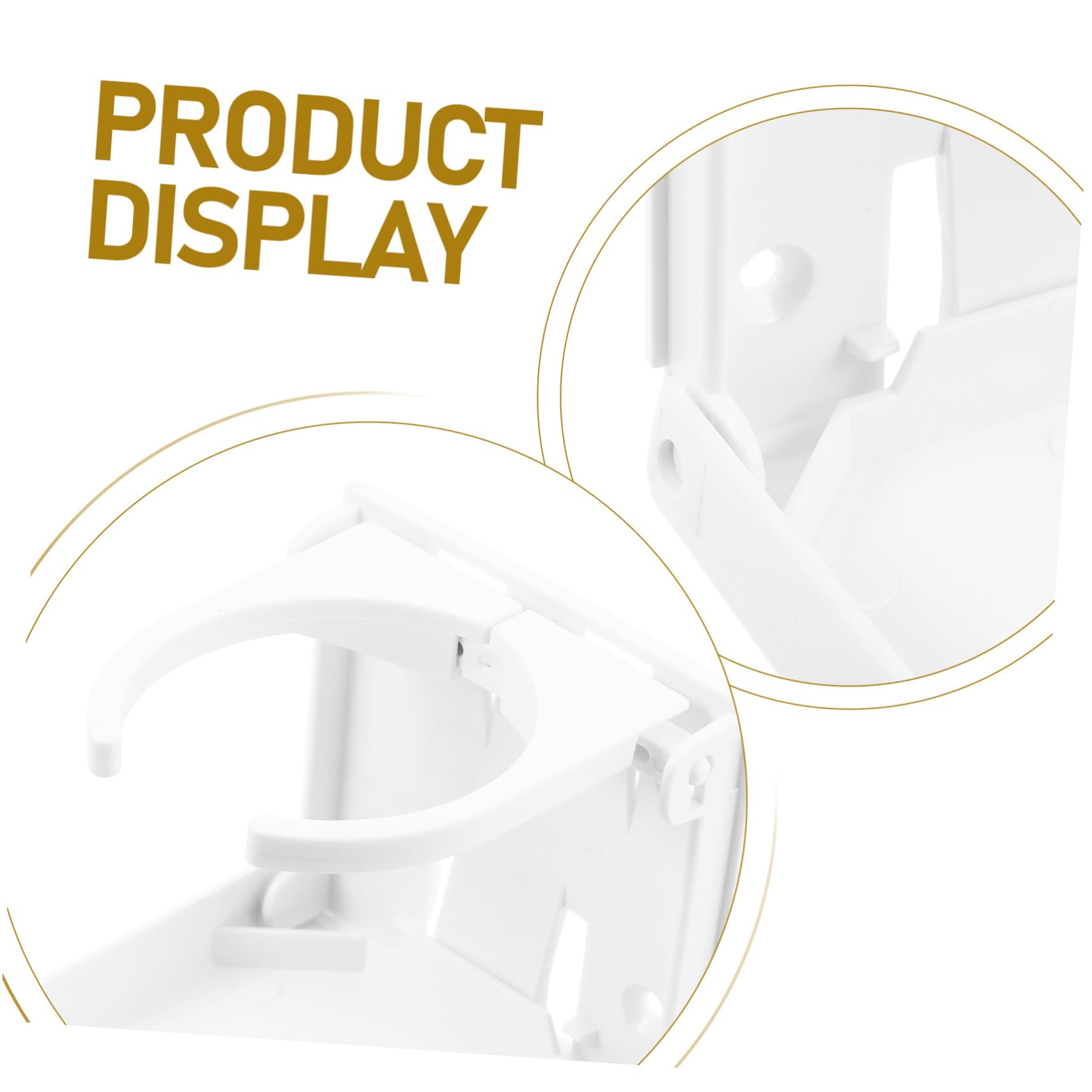 SUPVOX Portabicchieri Design Versatile e Resistente Pieghevole Bianca in Plastica Supporto Stabile per Auto e Imbarcazioni per Bevande in Barca e Veicoli