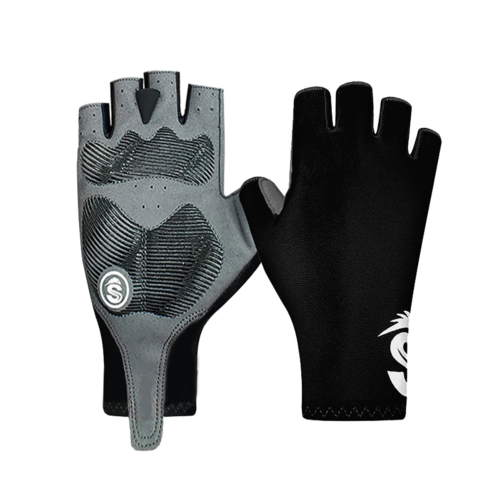 Lycra Guanti Bicicletta Senza Dita Guanti da Pesca Elastico Mezze Dita Estivi Guanti MTB per Il Ciclismo Sport all'Aria Aperta Corsa Viaggi Alpinismo Kayak Guanti Sportivi