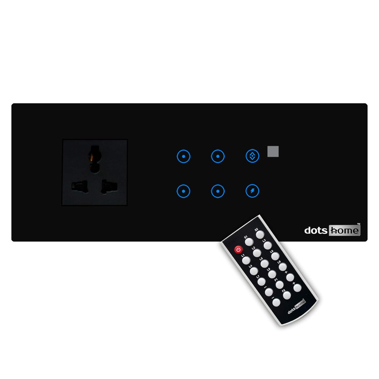 Buy dotsHome Smart Touch Switch Board With 4 (6amp) switch, 1 (23amp