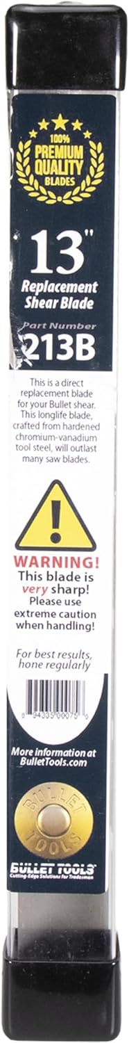 Bullet Tools 213B 13-Inch EZ Shear SST Shear Premium Replacement Blade , grey