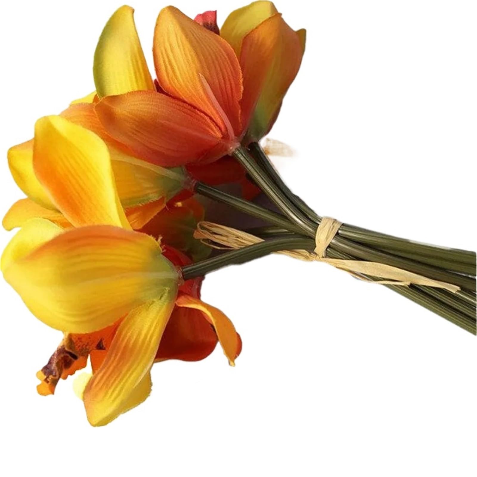 FonHNDG Artificial Flower Branches 7 Head Wedding Decoration Mariage Orchid Artificial Flower Decorative Silk Voilet Bridal Bouquet Home Accessories(Color6)