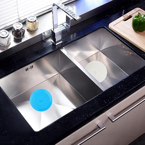 Miniatura 2 de V-TOP - Tapón de drenaje para bañera, paquete de 3, tapón de bañera de 5 pulgadas, tapa de drenaje de bañera de silicona, esenciales de succión