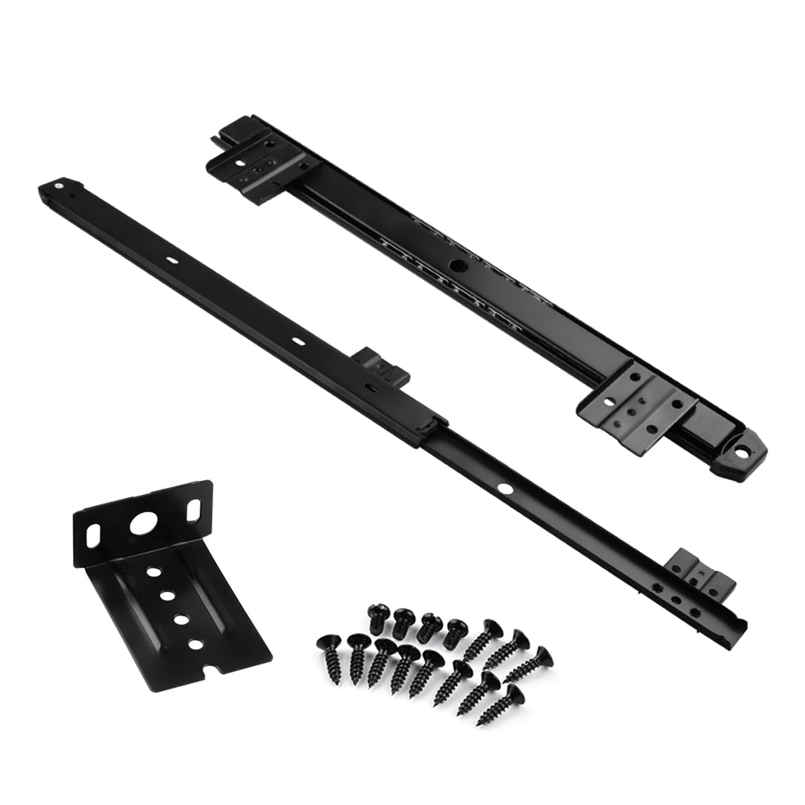 Kangnice B Strong Metal Keyboards Shelf With Quiet Sliding Mechanism & Ergonomic Setups Keyboards Drawer Systems For Computer Desk Under Desk Keyset Owner