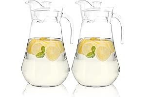 70 oz SOUJOY Plastic Iced Water Juice Milk Beverage Pitcher