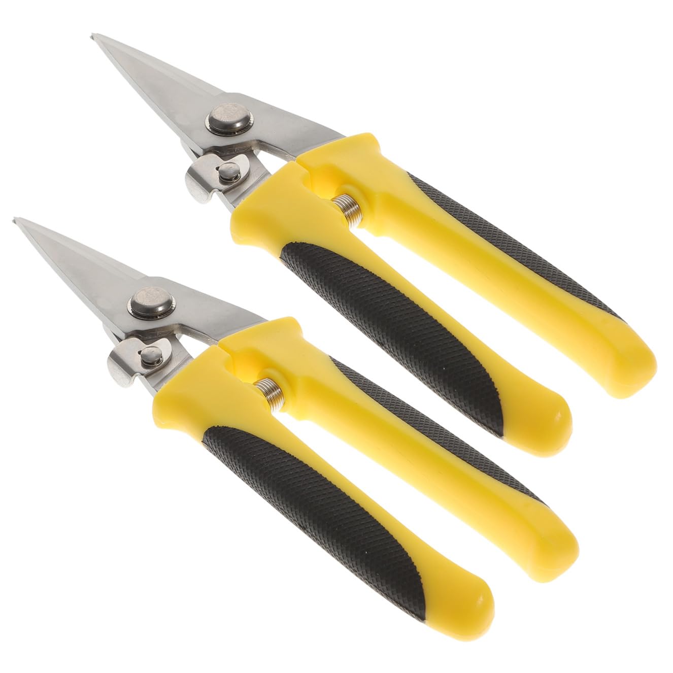 2 piezas Tijeras para Chapa Metal Inoxidable Resistentes con Bloqueo Seguridad para Mantenimiento Eléctrico y Corte Aluminio y Plástico Portátil