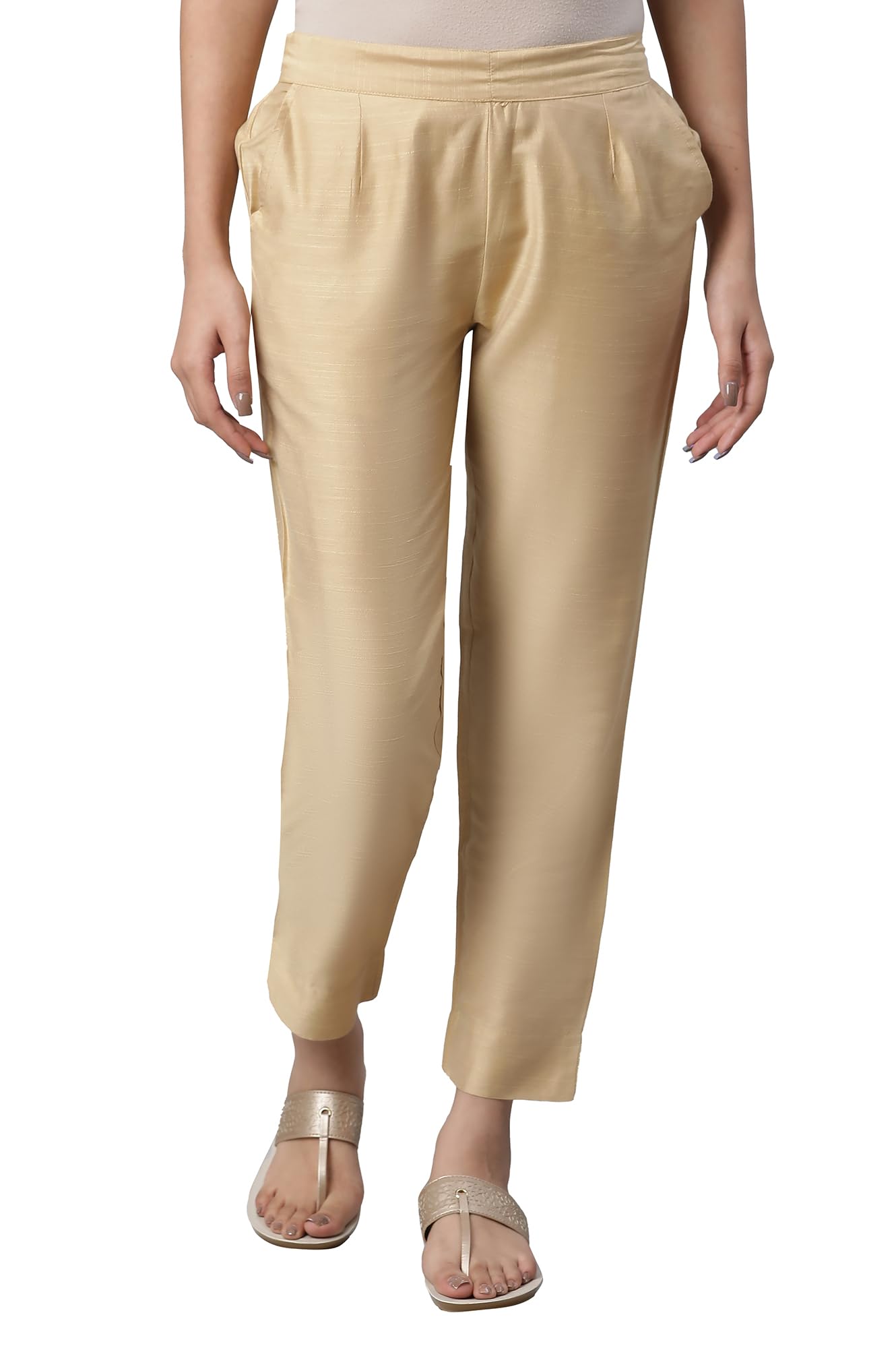 aurelia Women High Rise Strechable Trouser | Straight Ankle Length Trouser | Pants-picture-18