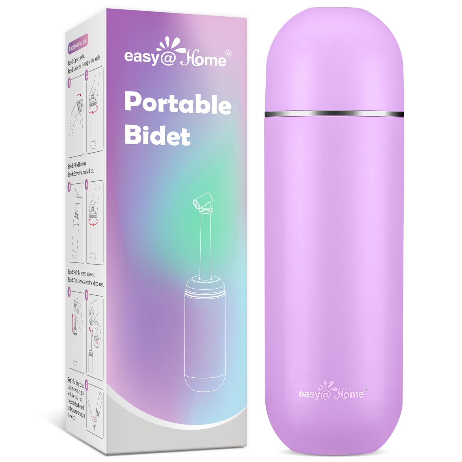 easy@Home Portable Bidet - Peri Bottle for Postpartum Essentials Pink