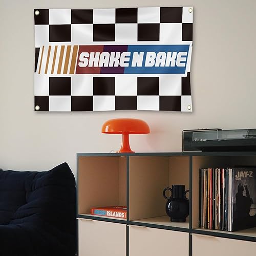 Miniatura 6 de TOWERS Shake N Bake - Bandera de poliéster de 3 x 5 pies con ojales de latón para decoración de fiestas universitarias interiores y exteriores