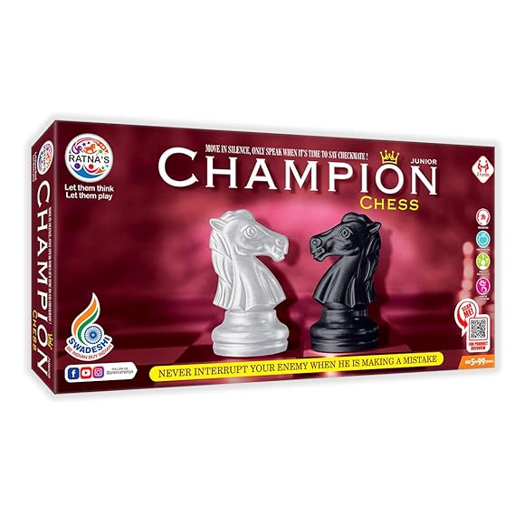Ratna's Classic Strategy Game Champion Chess to Develop Strategy Building and Concentration (Small)