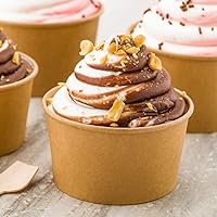 Vista 3 de Restaurantware Coppetta Coppetta - Vasos desechables de 200 CT para helado de 8 onzas líquidas para bebidas calientes y frías: perfectas para cafés