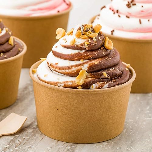 Miniatura 3 de Restaurantware Coppetta Coppetta - Vasos desechables de 200 CT para helado de 8 onzas líquidas para bebidas calientes y frías perfectas para cafés -