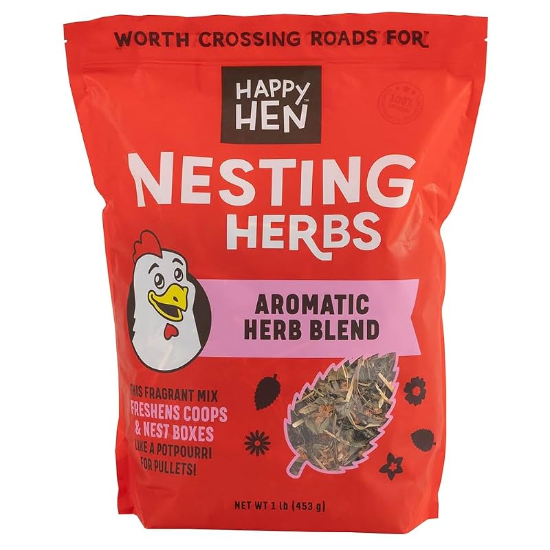 Ervas para ninho de galinhas Happy Hen Treats, blend aromático, 454 g
