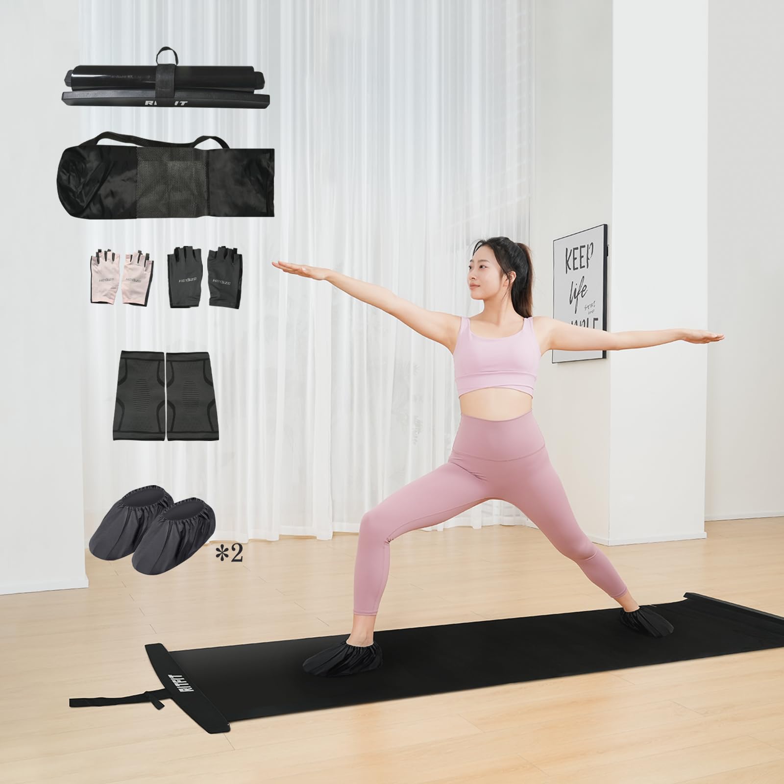 Amazon | RITFIT スライドボード スケーティングボード バランスボード