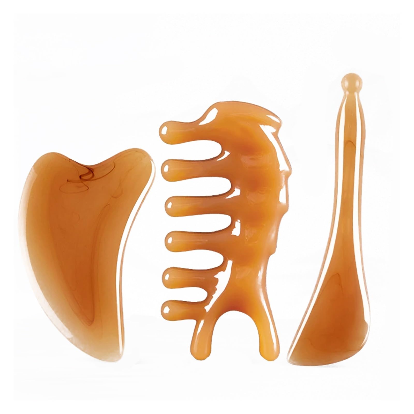 Skin Scraping Resin Guasha Massage Board - Face Eye Neck Back Body Legs Hands SPA Massager Plate