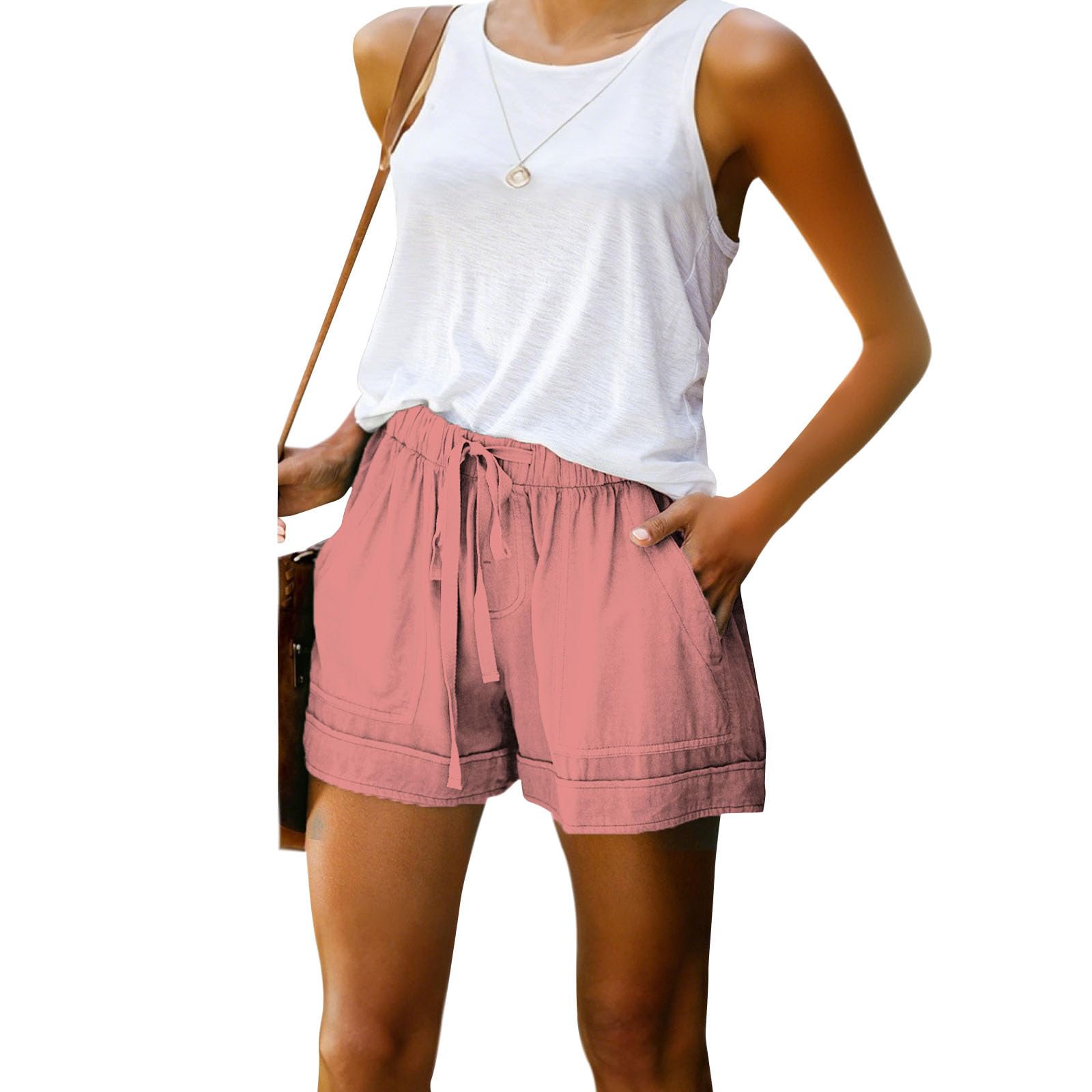 Women Wide Leg Yoga Shorts High Waist Lounge Trousers Lightweight Breathable Shorts Athletic Baggy Pants with Pockets