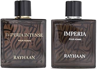 2-Piece Fragrance Bundle for Men By Rayhaan, (3.4 Oz Imperia Eau De Parfum Spray + 3.4 Oz Imperia Intense Eau De Parfum Spray)
