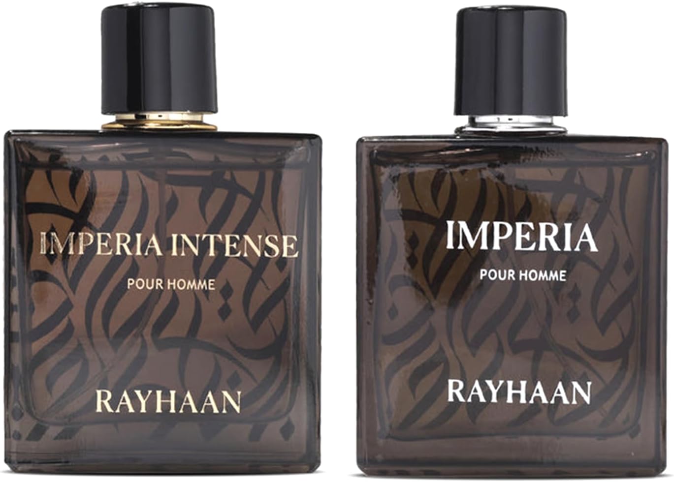 2-Piece Fragrance Bundle for Men By Rayhaan, (3.4 Oz Imperia Eau De Parfum Spray + 3.4 Oz Imperia Intense Eau De Parfum Spray)